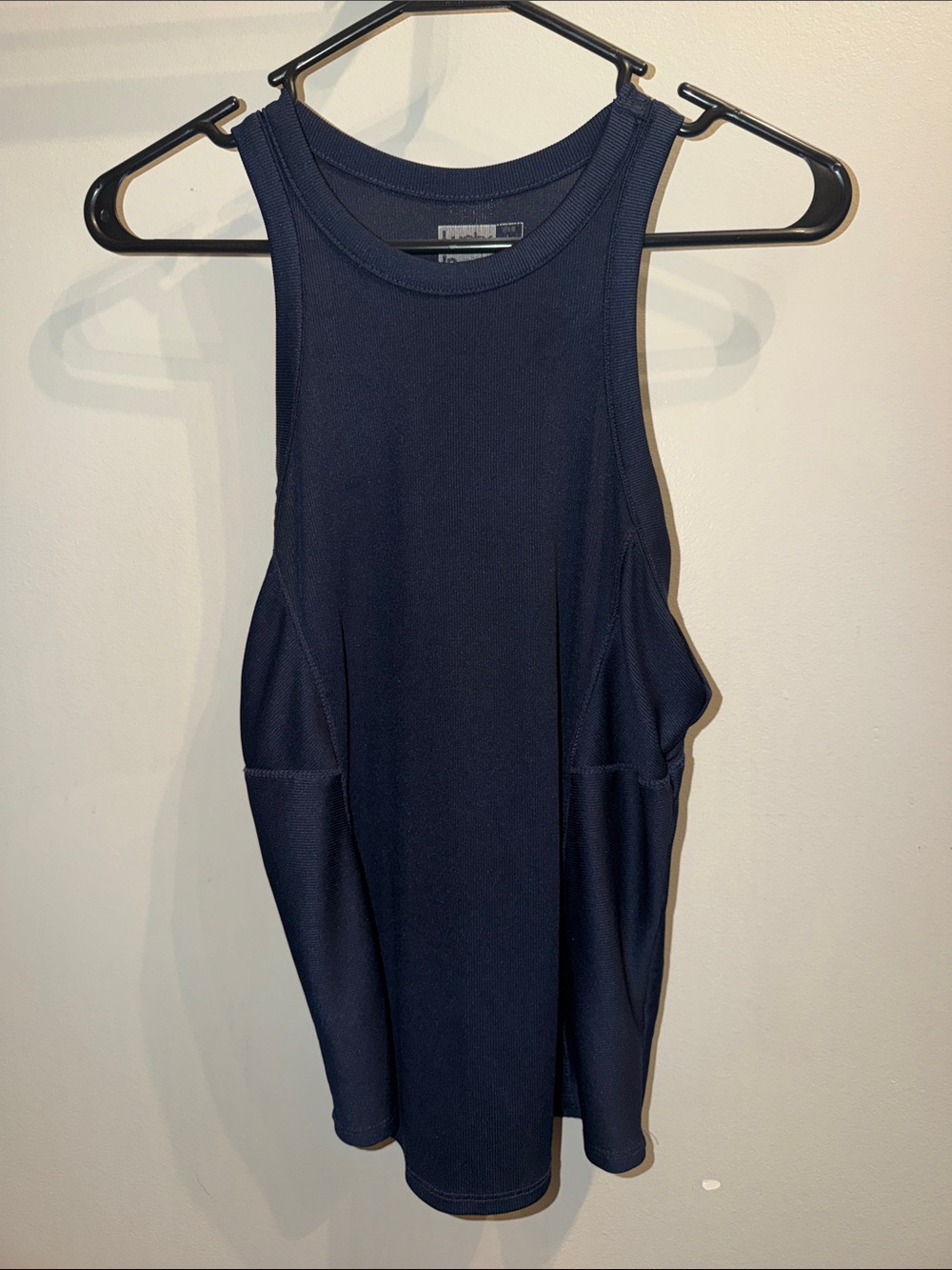 Lucky in Love Navy Athletic Tank Top